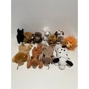 Lot of Beanie Babies TY‎ dogs cat lion fox cats